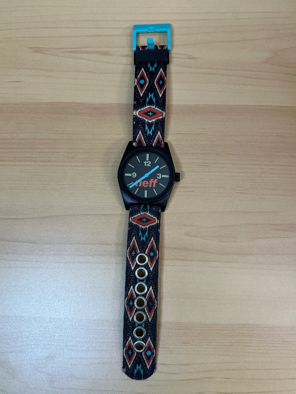 Neff Aztec Print Canvas Watch
